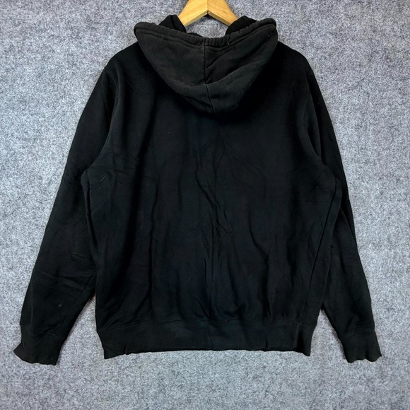 The North Face Hoodie Mens Large Black White Graphic Print Kangaroo Pockets - Picture 6 of 7